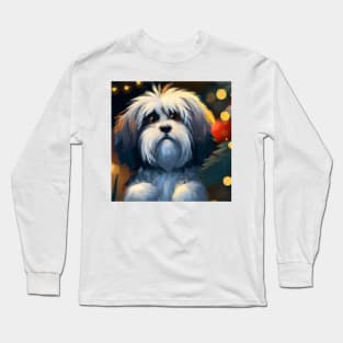 Cute Havanese Drawing Long Sleeve T-Shirt